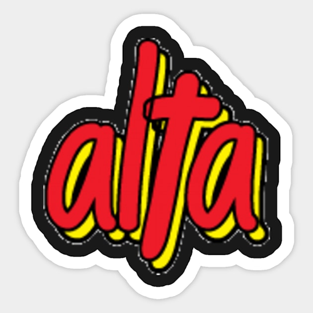 ALTA T-SHIRT Sticker by SeguGFX